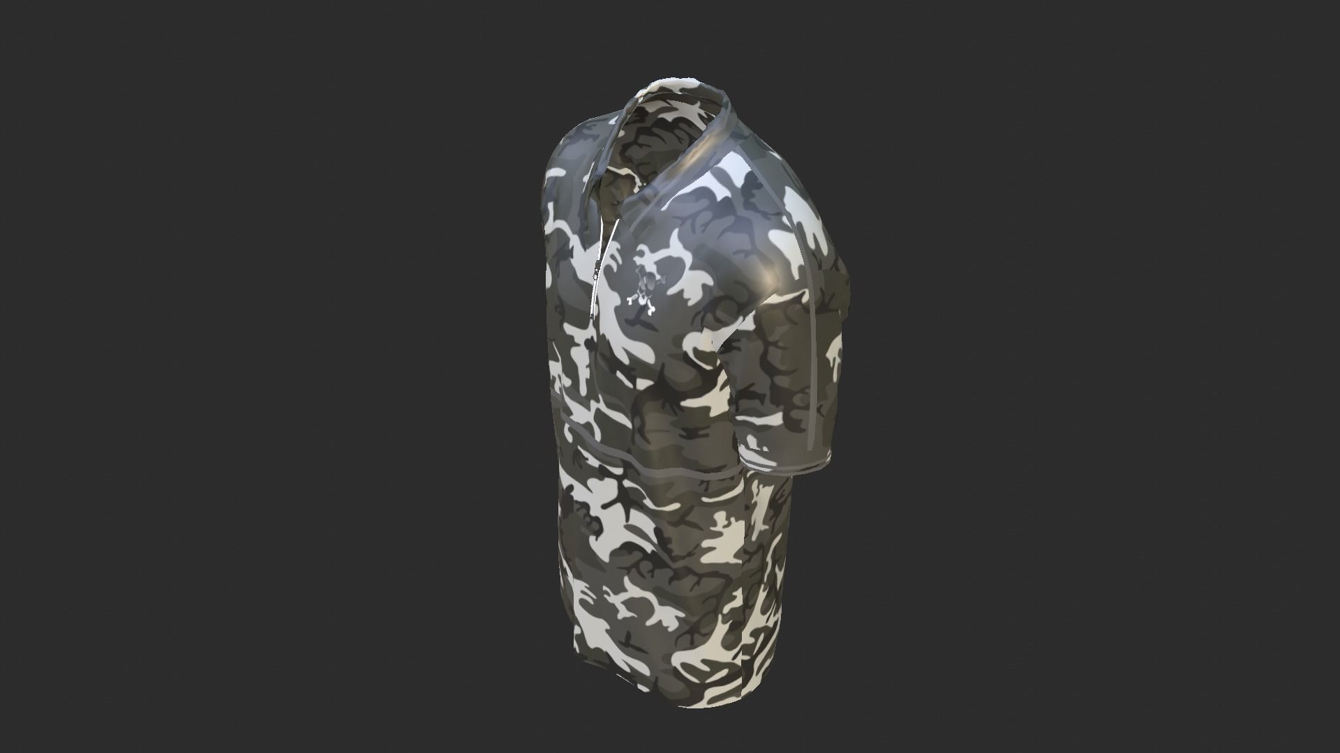 Military Clothes T-Shirt Low-poly 3D model_8