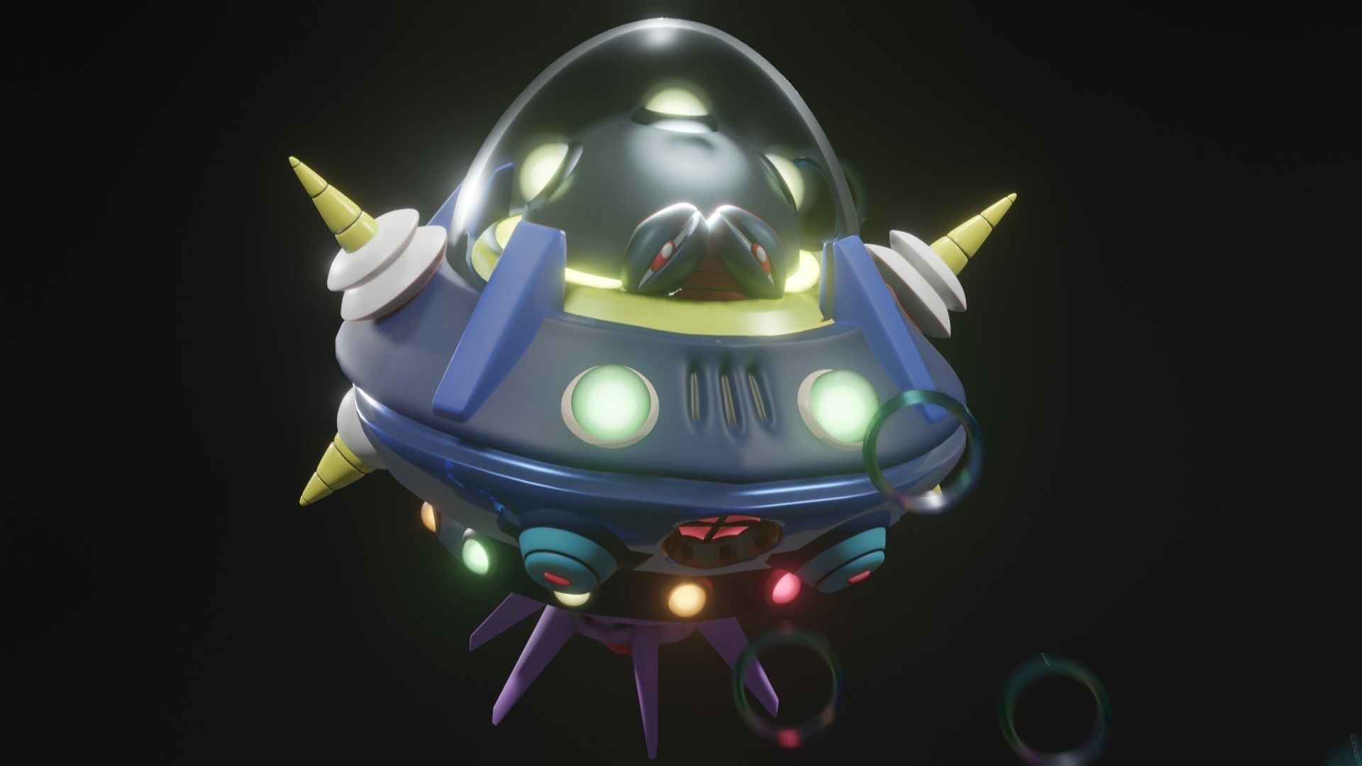 Gigabolt-Man-O-War spaceship with lights 3D model_15