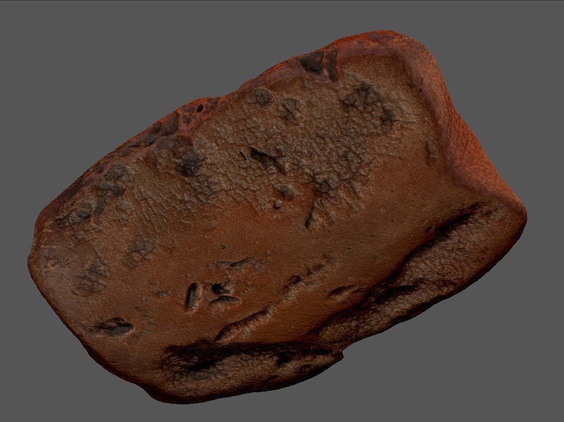 Amber 3d scan Low-poly 3D model_2