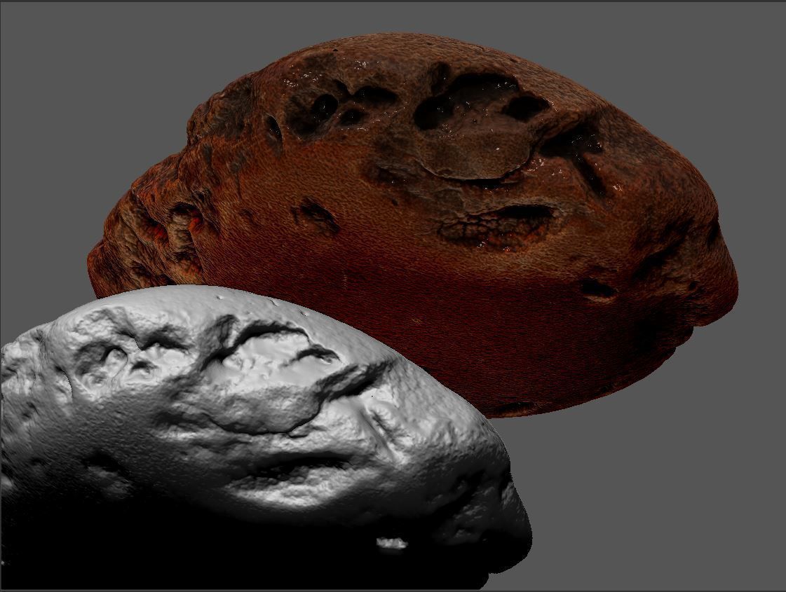 Amber 3d scan Low-poly 3D model_9