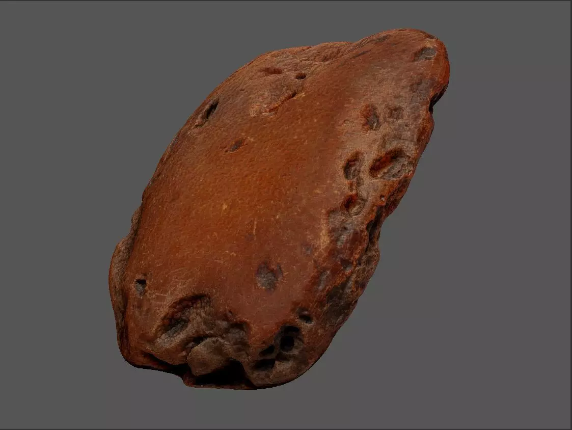 Amber 3d scan Low-poly 3D model_0