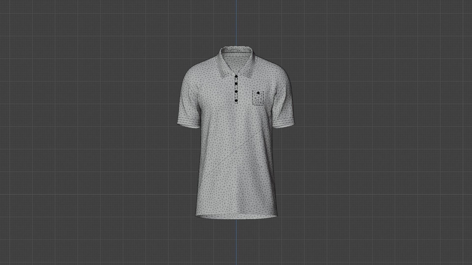T-Shirt Soldier Low-poly 3D model_12