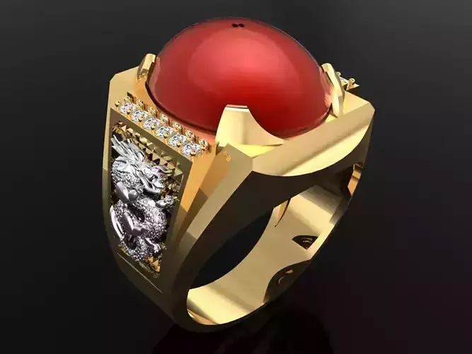 Dragon Ring - Mens Ring - N4141