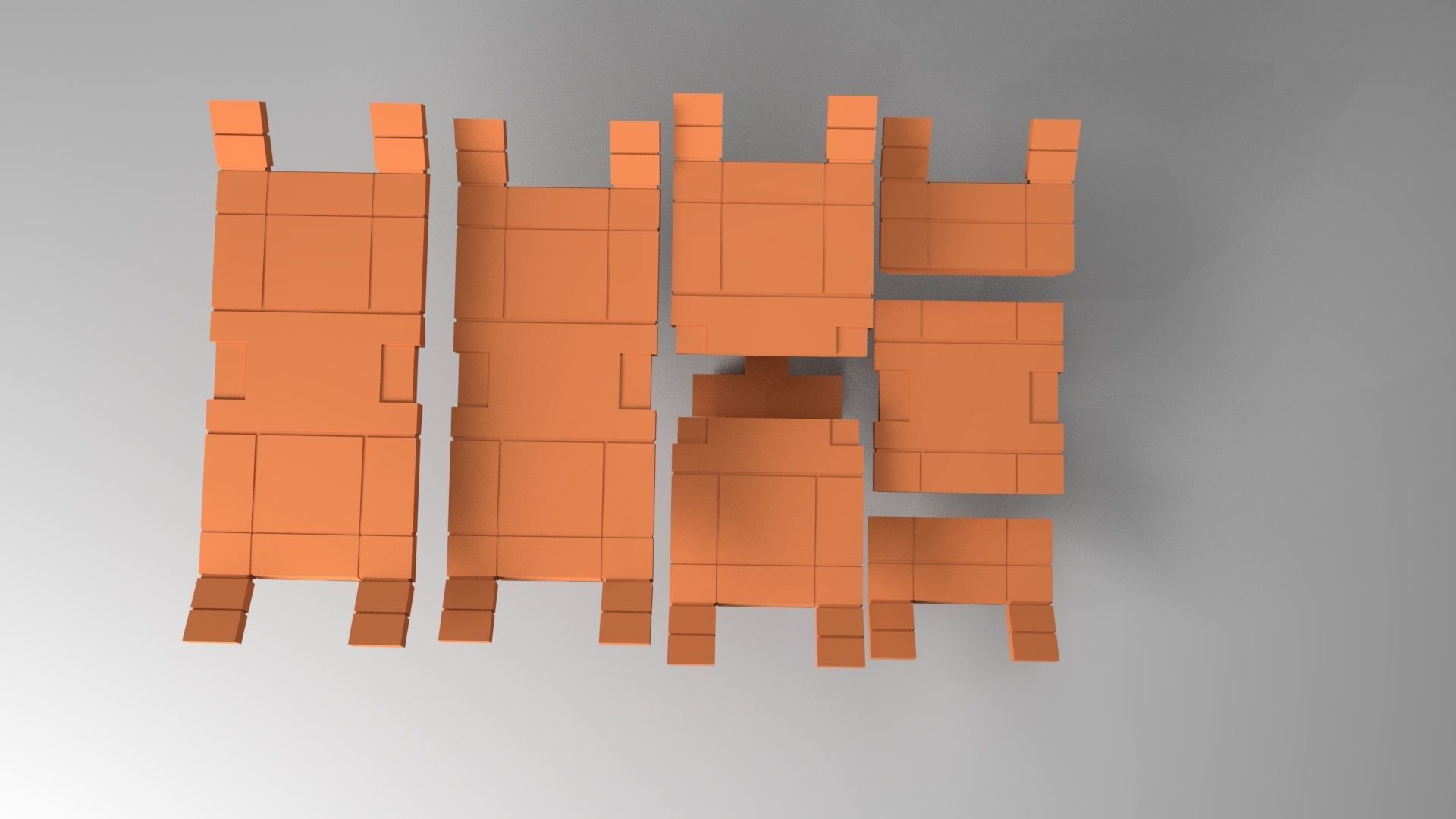 Robot medical bed - 3D print ready 3D print model_3