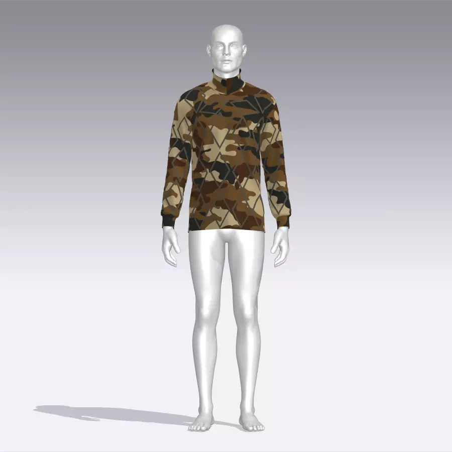 Military - Army Sweater Low-poly 3D model_0