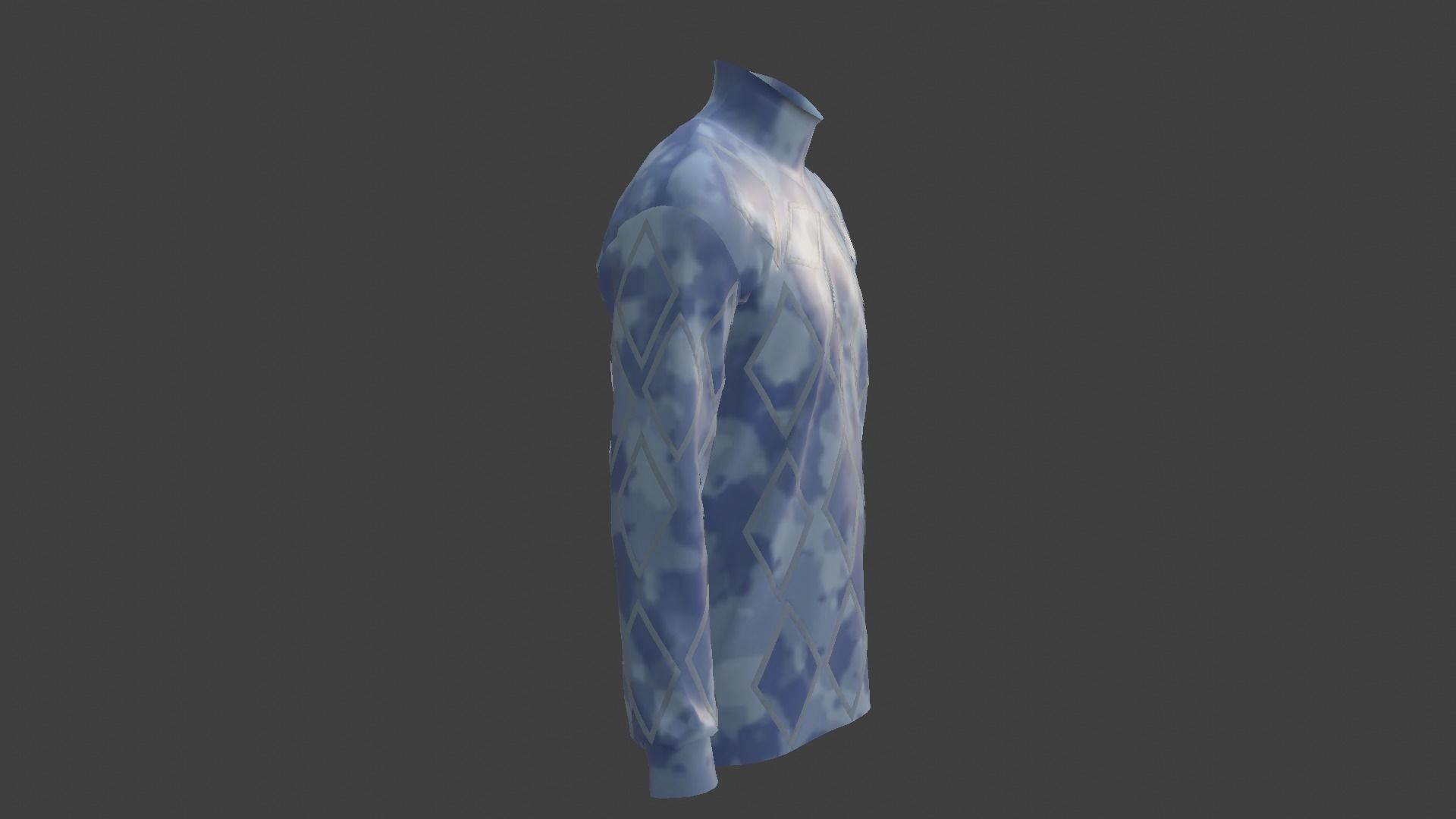 Military - Army Sweater Low-poly 3D model_7