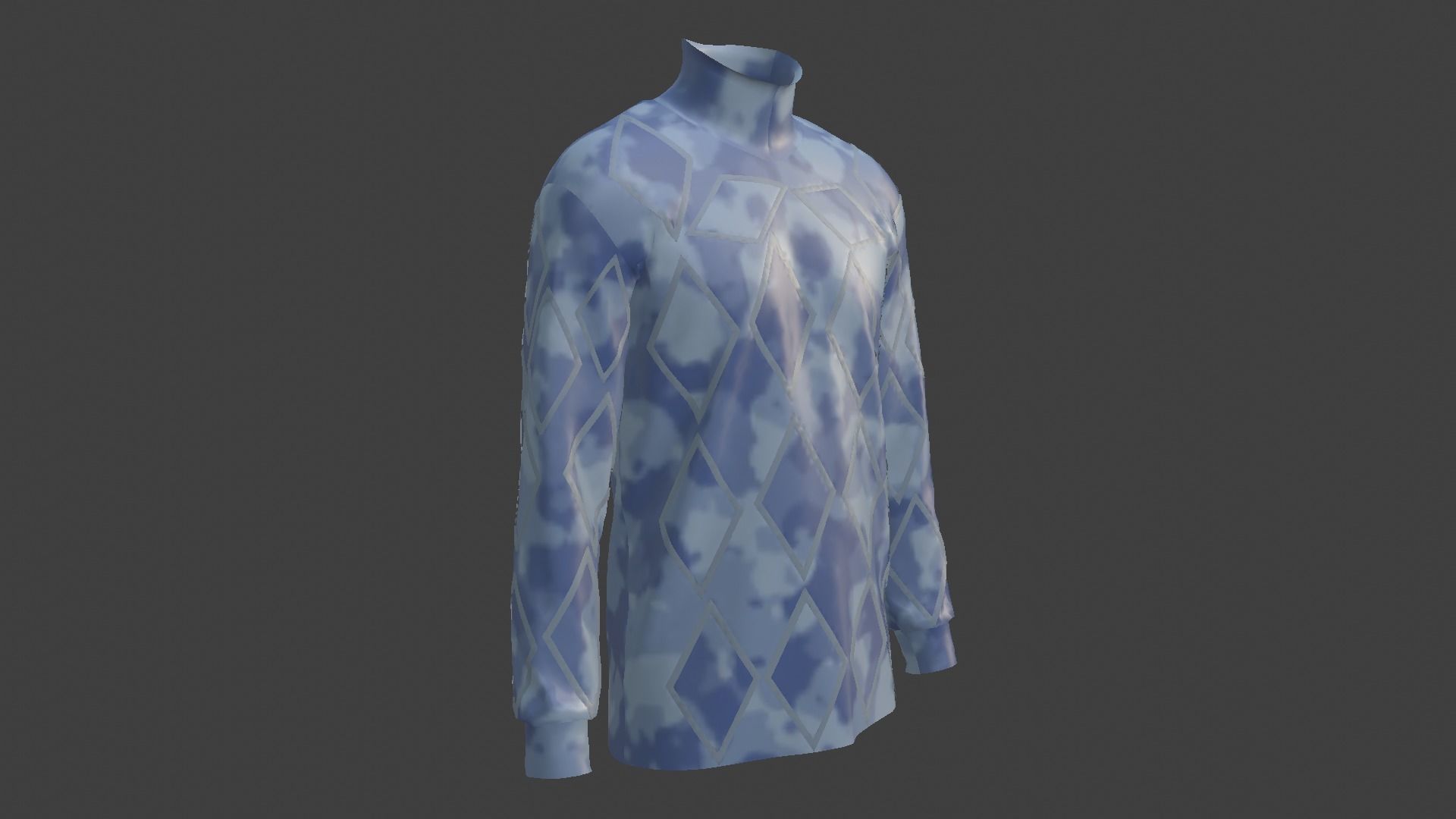 Military - Army Sweater Low-poly 3D model_3