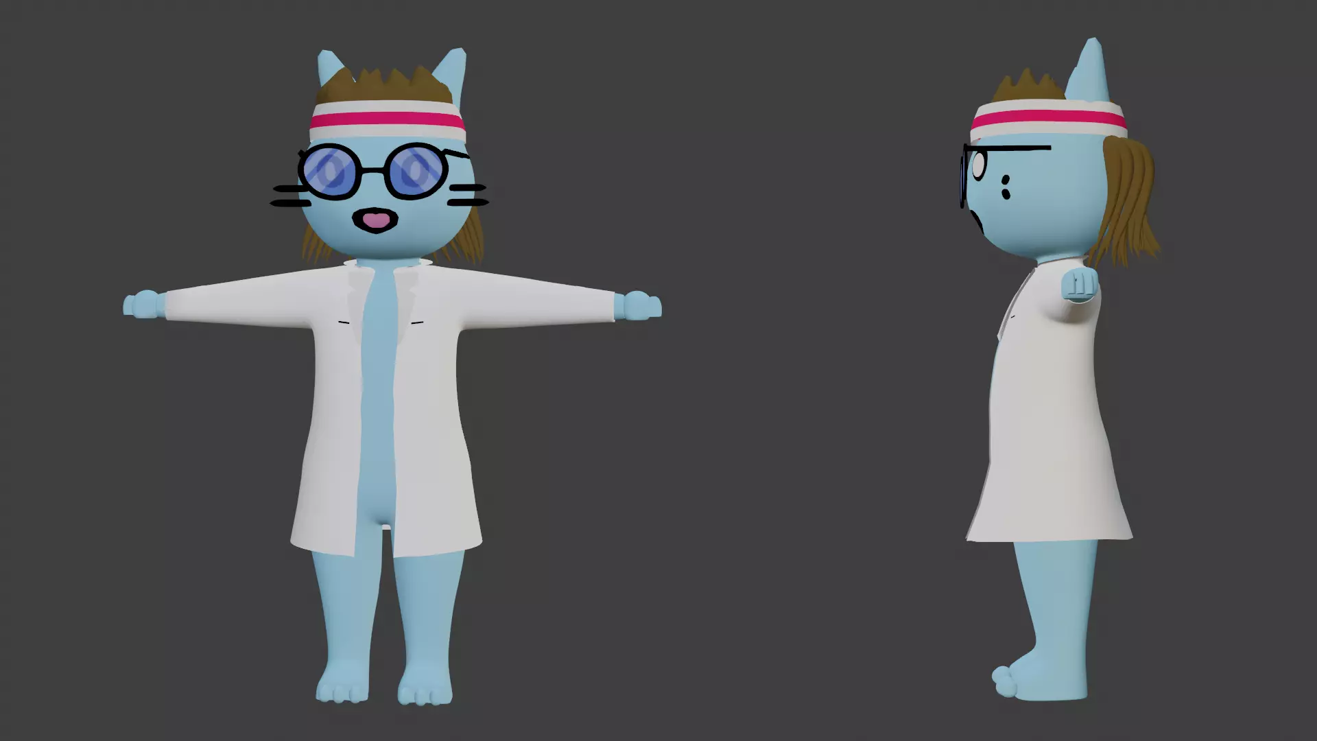 3d printable cat cartoon 3D print model_0