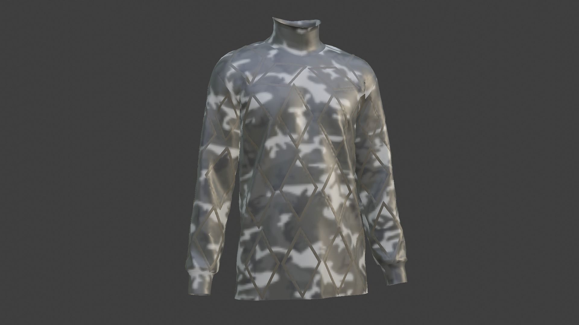 Military - Army Sweater Low-poly 3D model_10