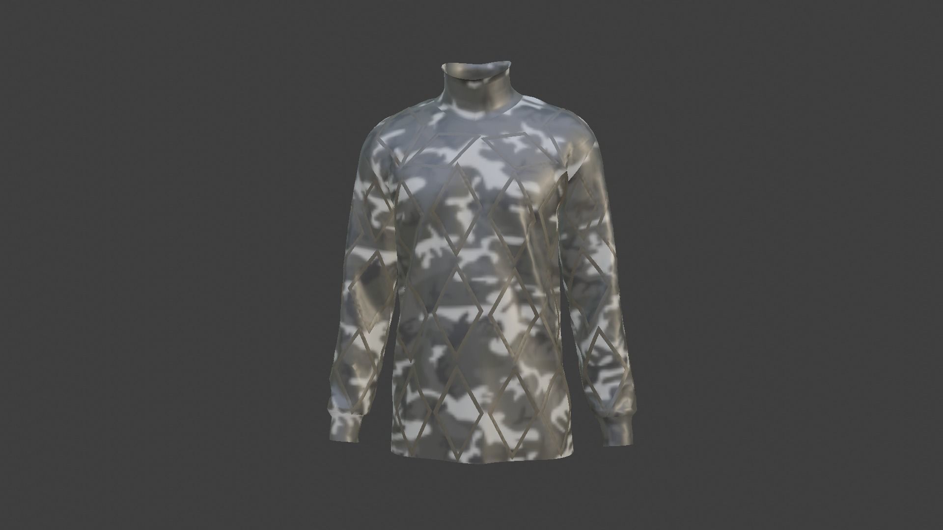 Military - Army Sweater Low-poly 3D model_5