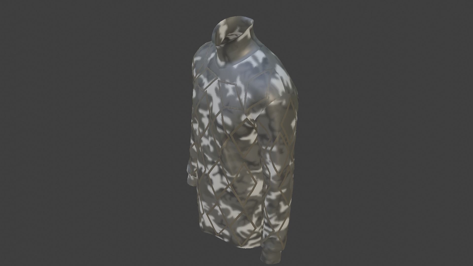 Military - Army Sweater Low-poly 3D model_8