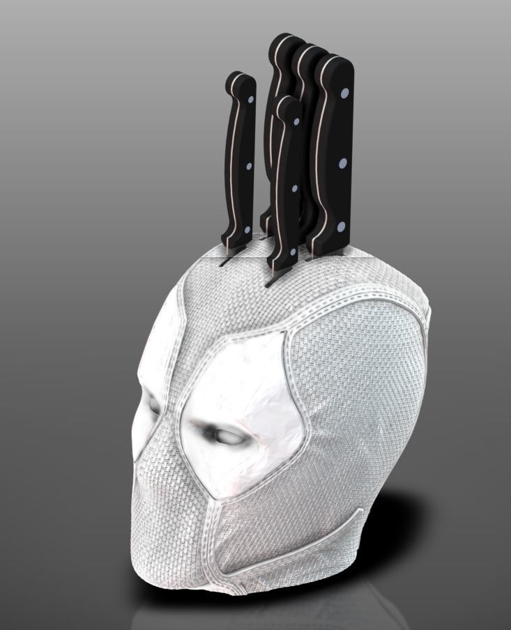 Deadpool Knife Holder 3D model 3D printable CGTrader