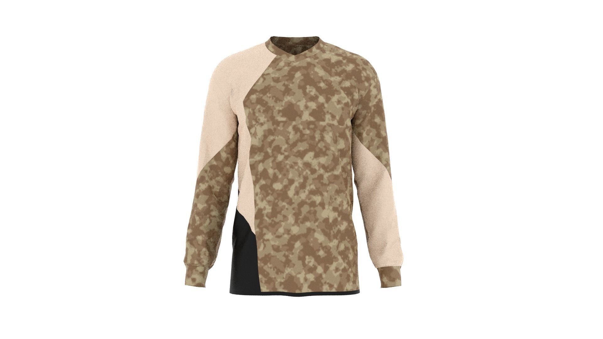 Military Sweater Low-poly 3D model_1