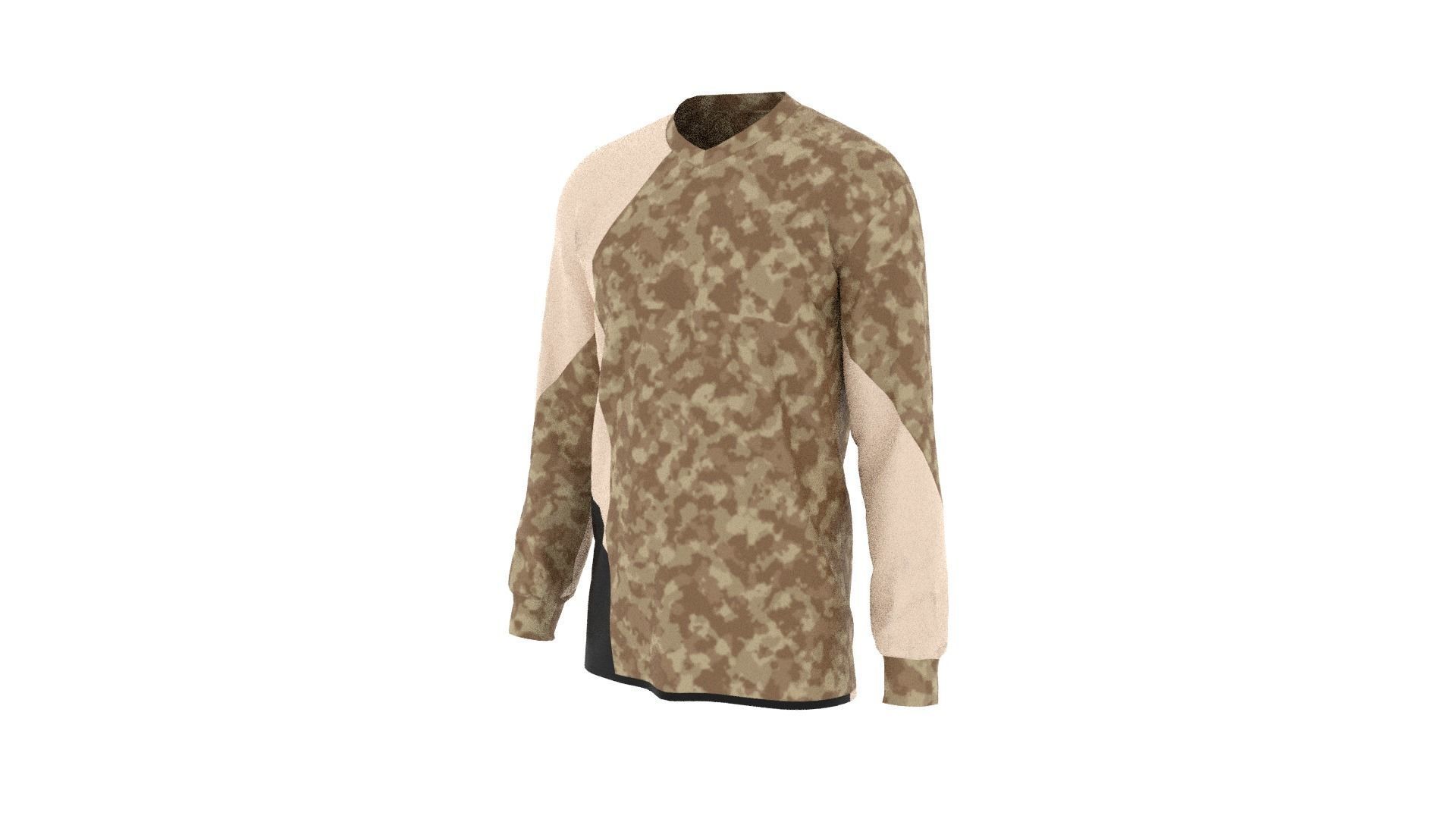 Military Sweater Low-poly 3D model_2