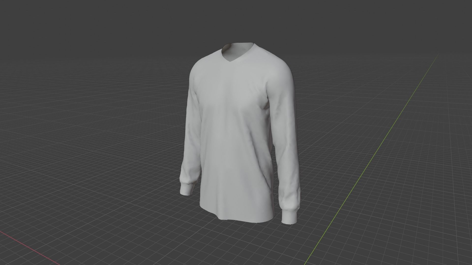 Military Sweater Low-poly 3D model_8