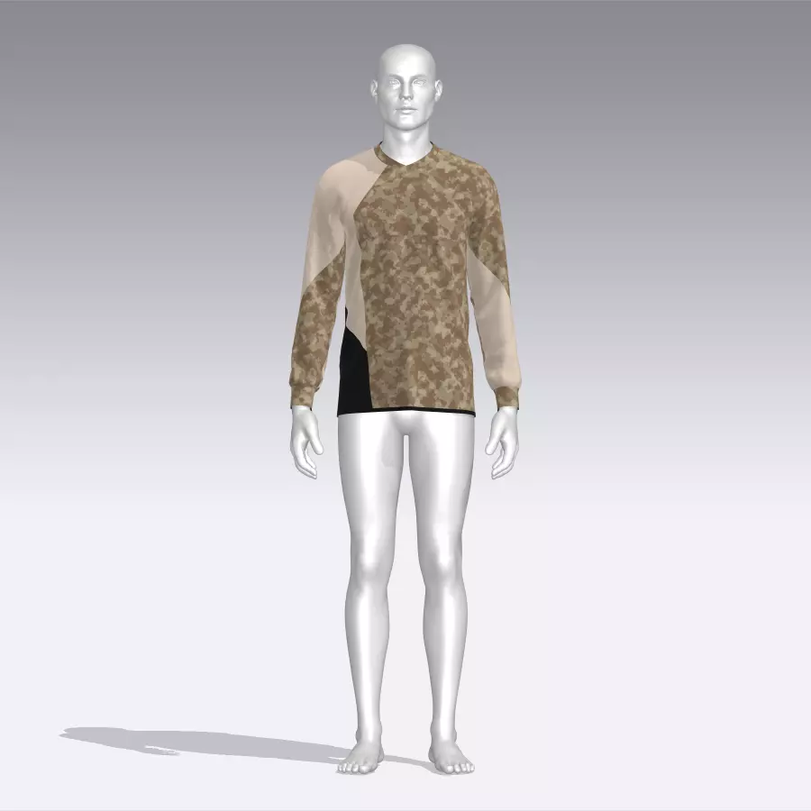 Military Sweater Low-poly 3D model_0