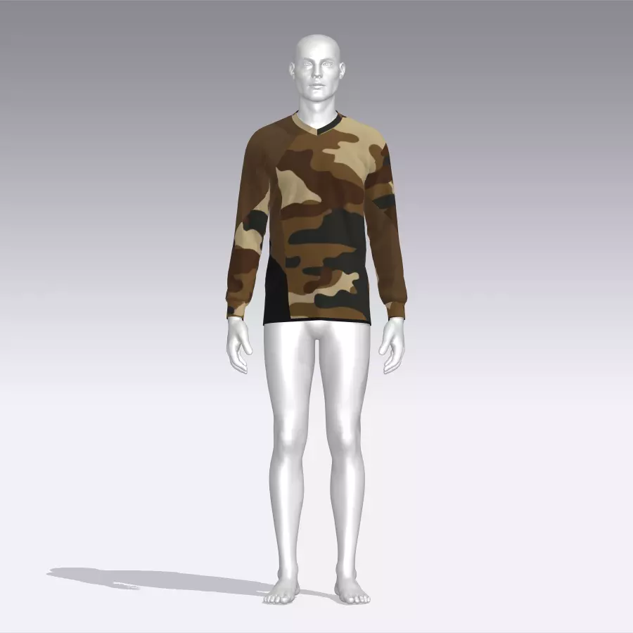 Military Sweater Low-poly 3D model_0