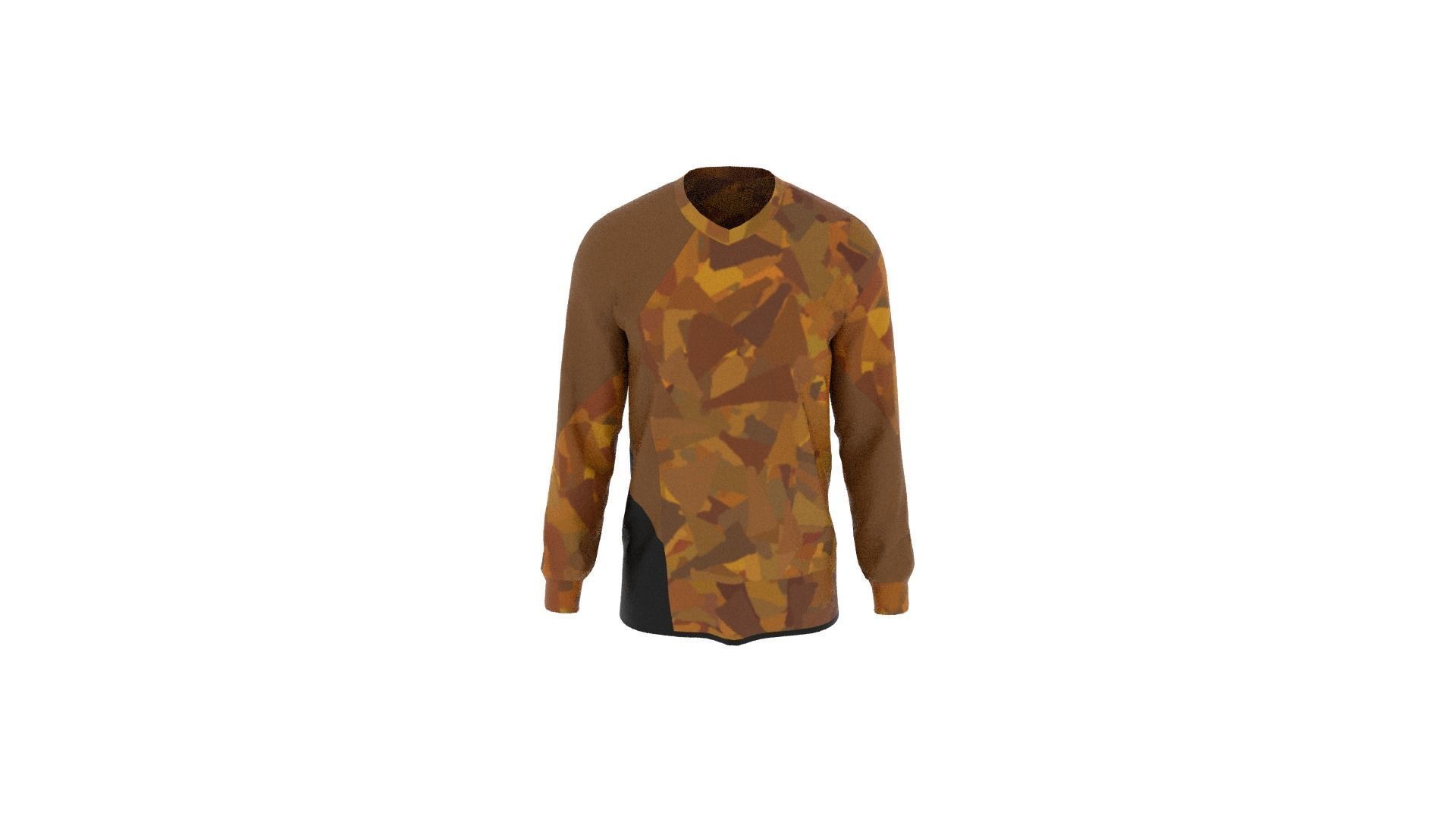 Military Sweater Low-poly 3D model_5