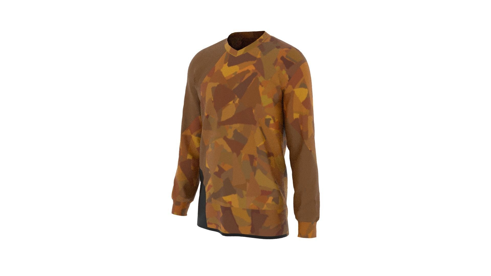 Military Sweater Low-poly 3D model_2