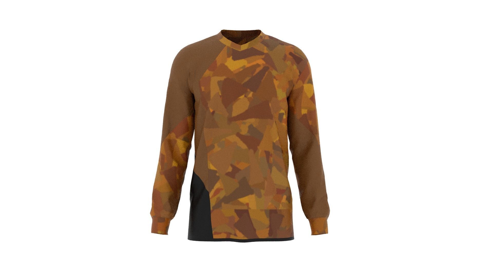 Military Sweater Low-poly 3D model_1