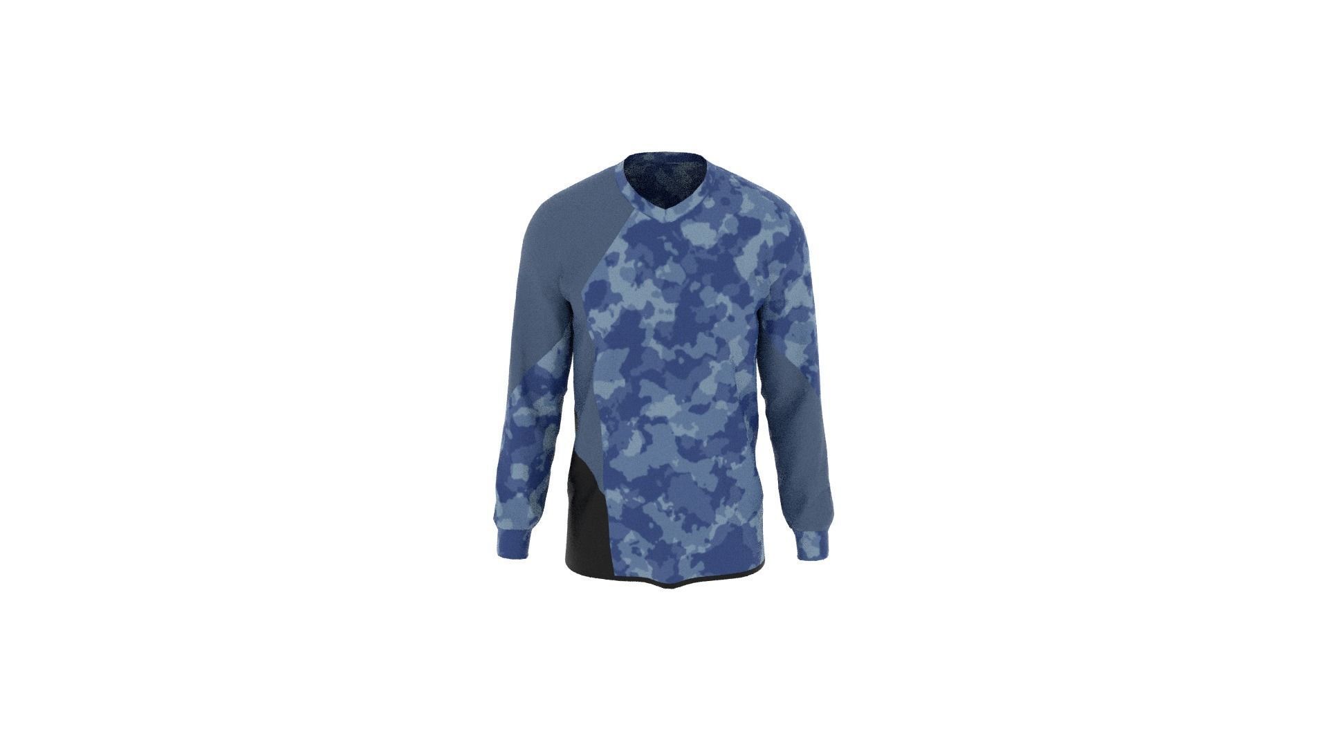 Military Sweater Low-poly 3D model_5