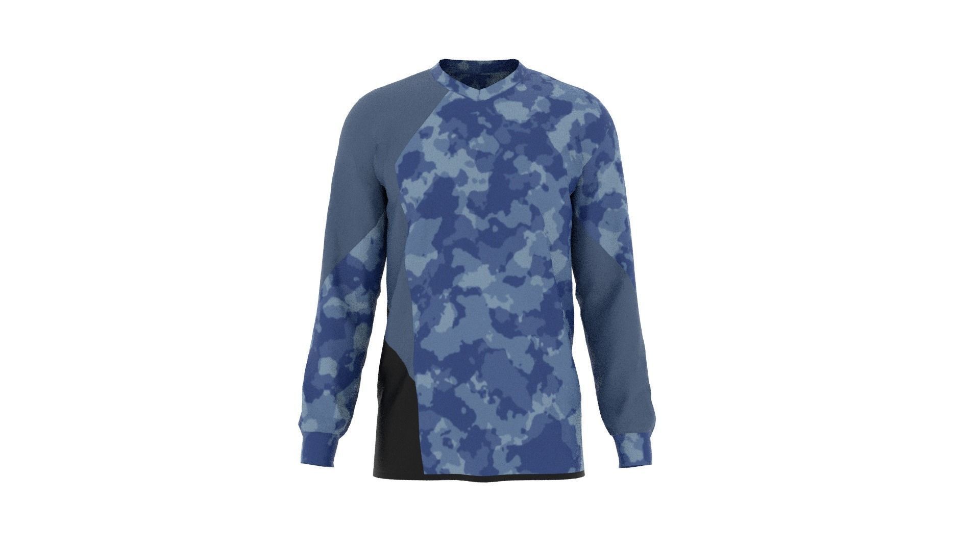 Military Sweater Low-poly 3D model_1