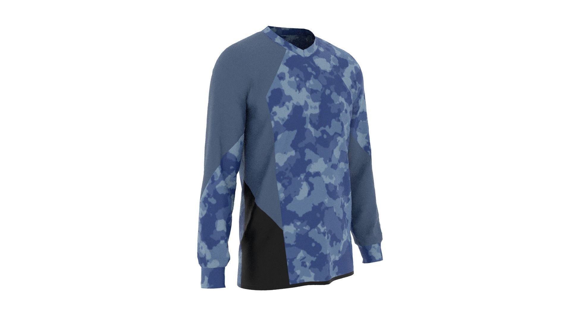 Military Sweater Low-poly 3D model_3