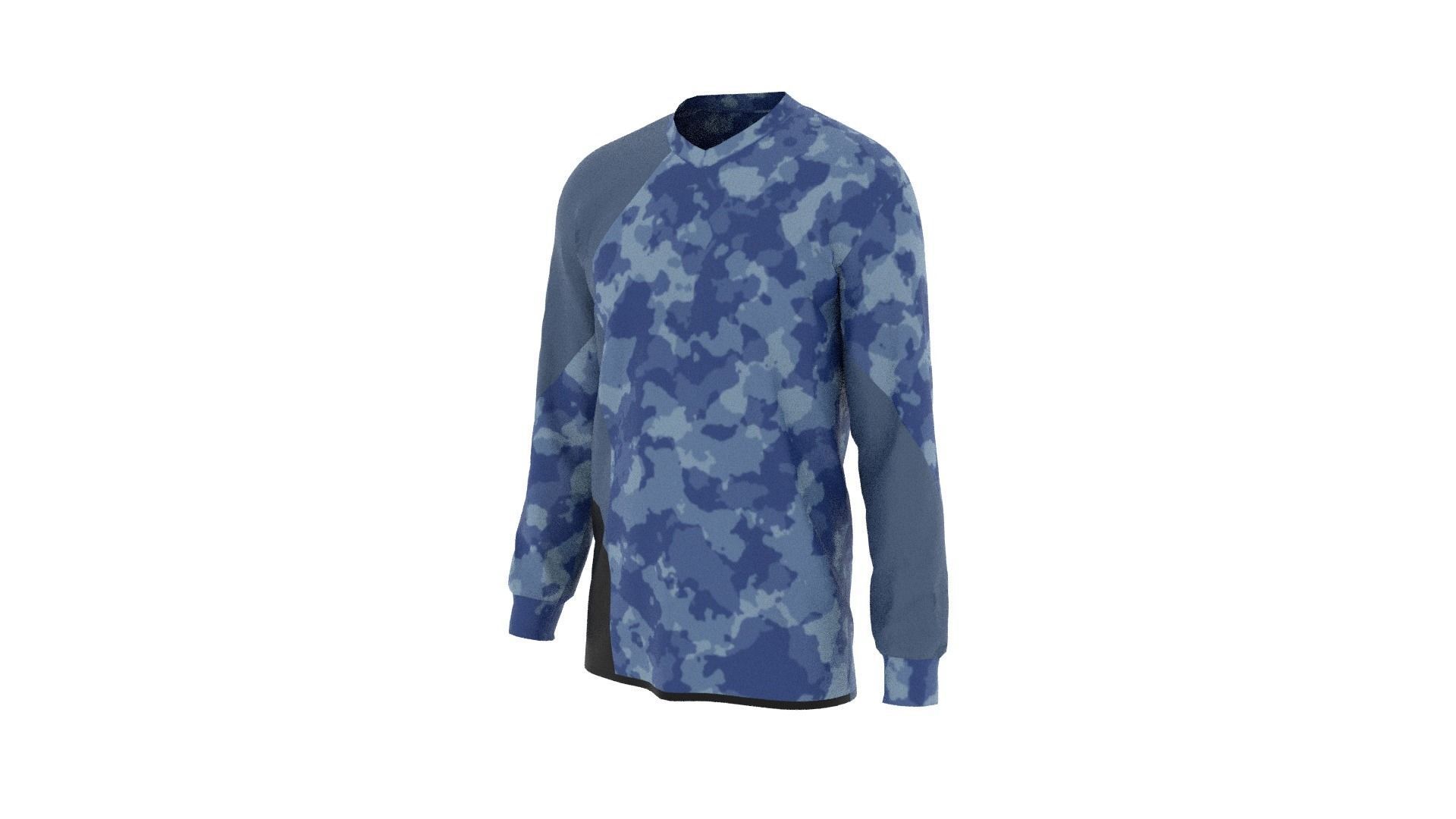 Military Sweater Low-poly 3D model_2