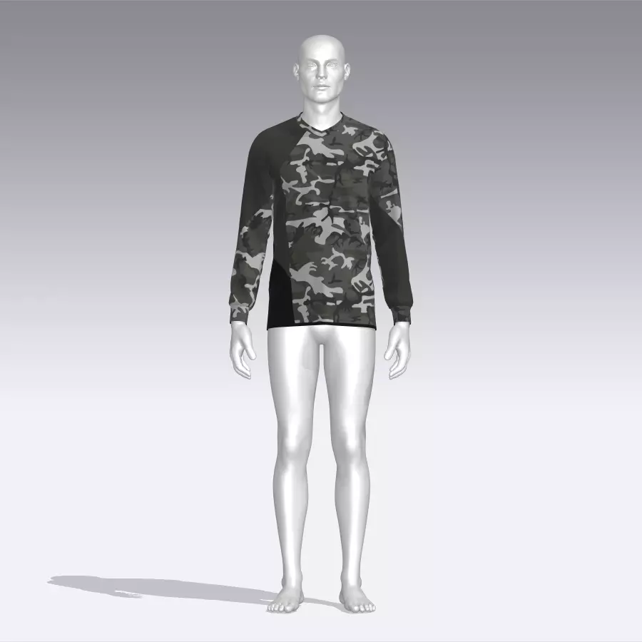 Military Sweater Low-poly 3D model_0