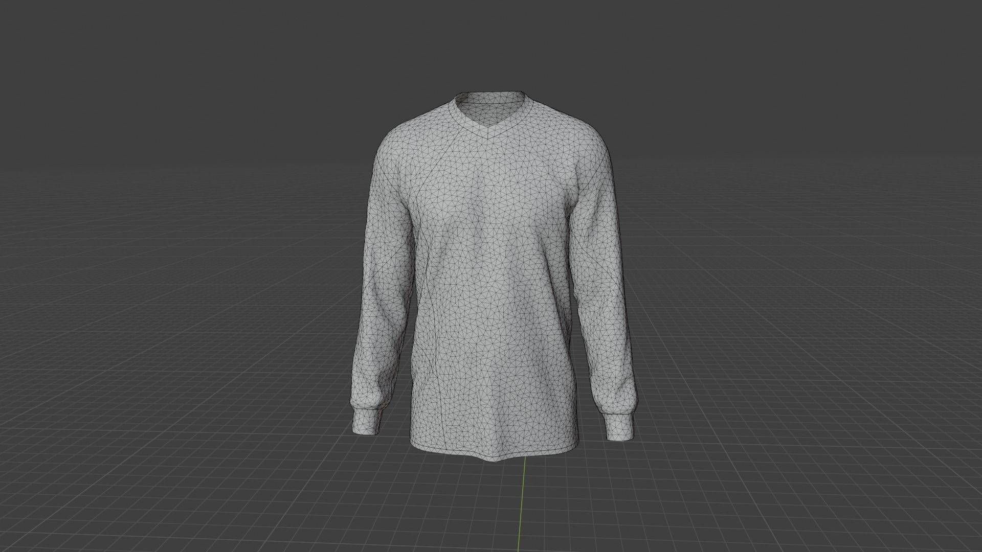 Military Sweater Low-poly 3D model_9