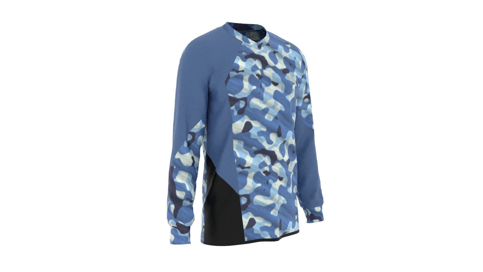 Military Sweater Low-poly 3D model_3