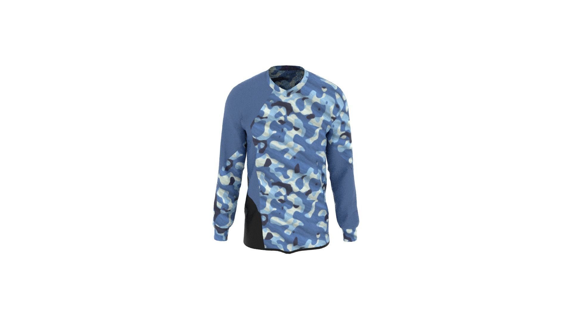 Military Sweater Low-poly 3D model_5