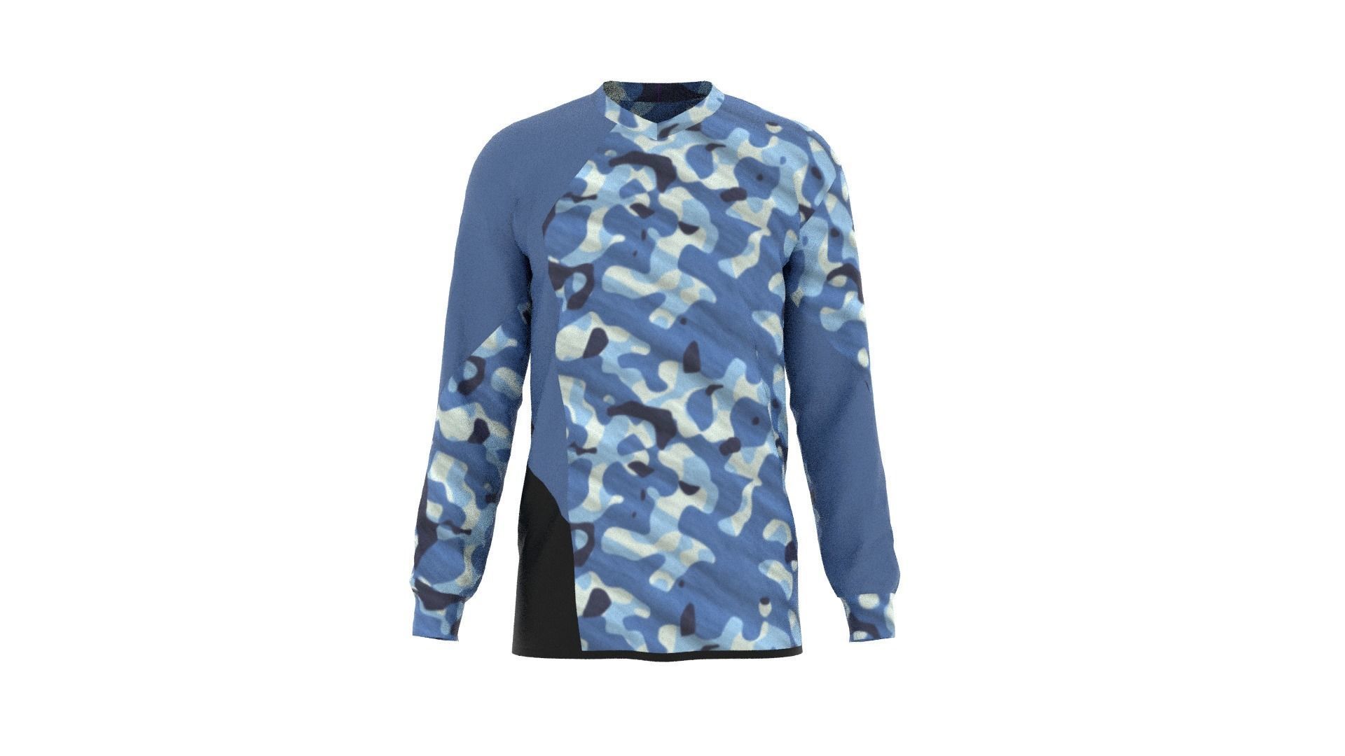 Military Sweater Low-poly 3D model_1