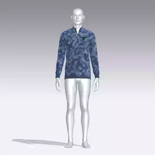 Sweater mannequin wearing camouflage