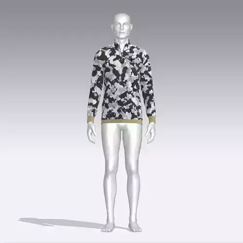 Sweater mannequin in camouflage