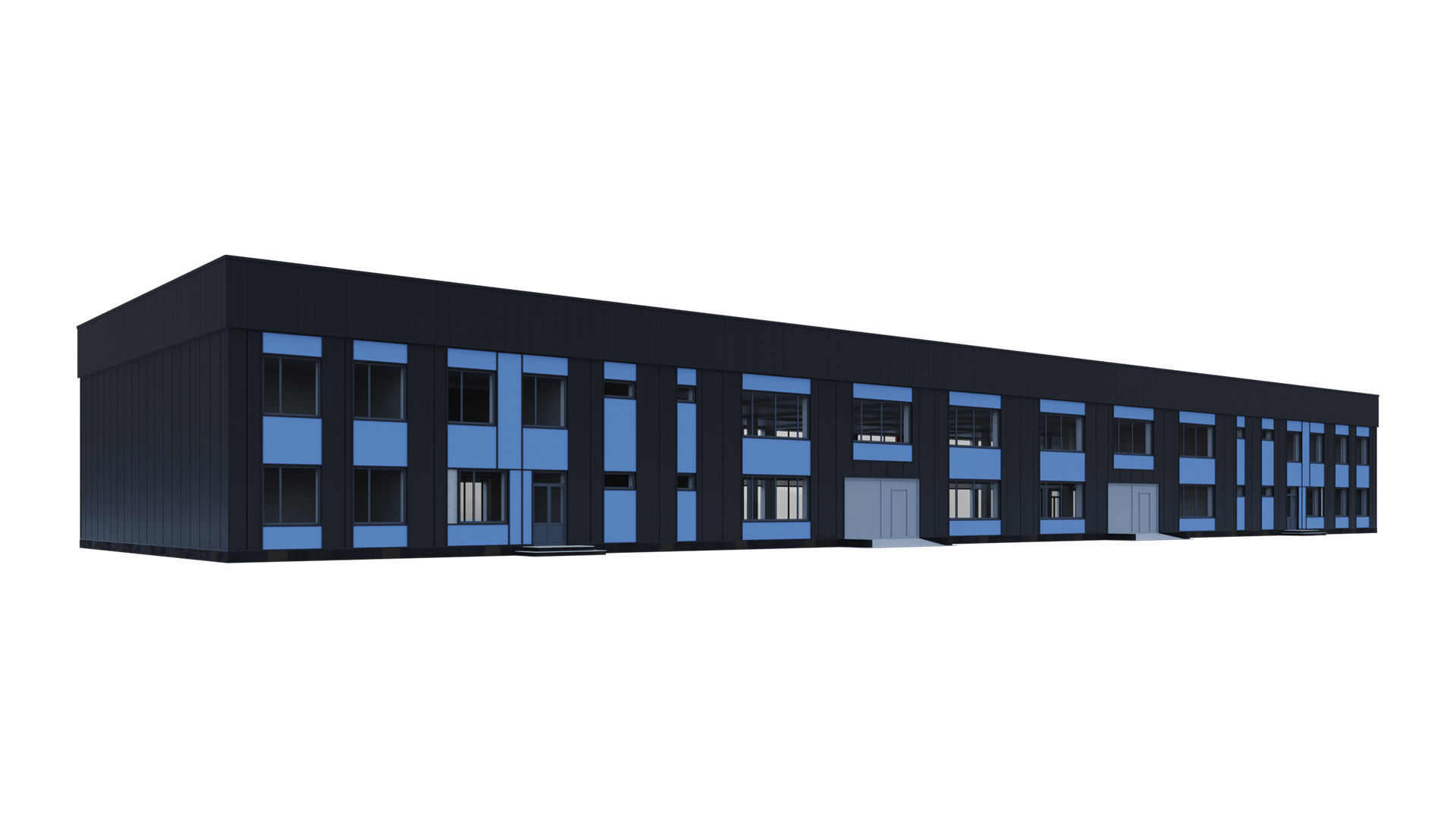 Car Shop Building 3D model_6