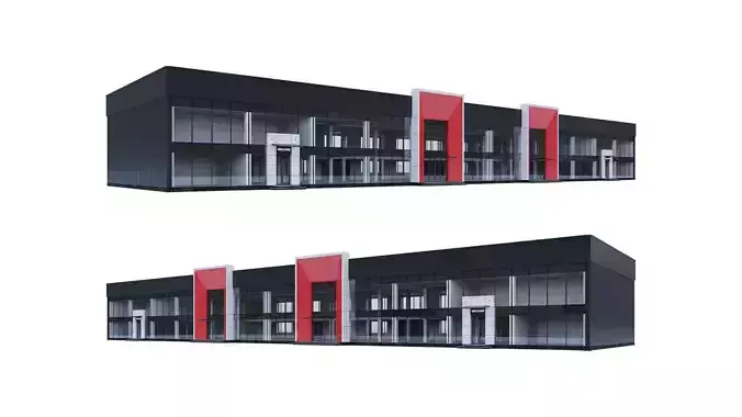 Car Shop Building 3D model