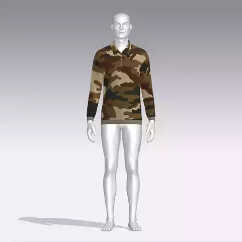 Sweater - Jumper - Soldier Low-poly 3D model