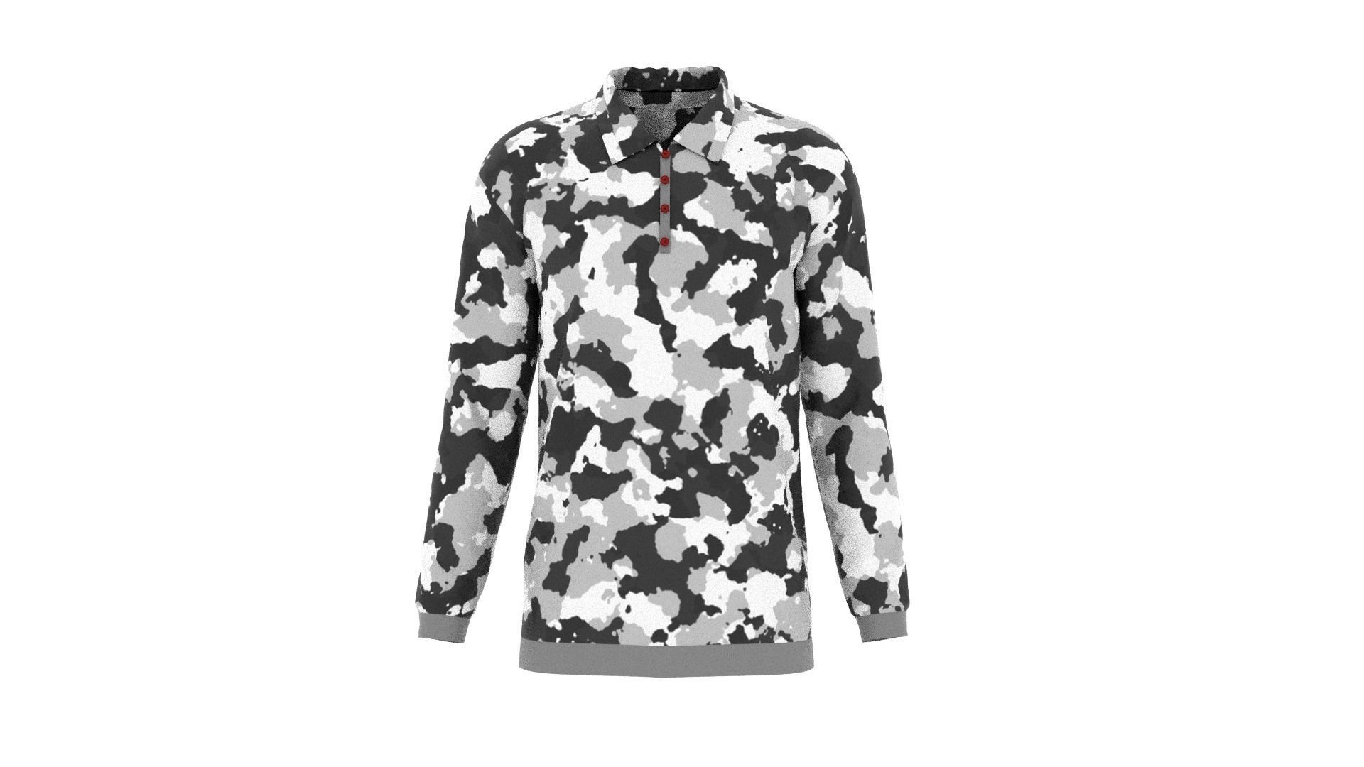 Sweater - Jumper - Soldier Low-poly 3D model_1