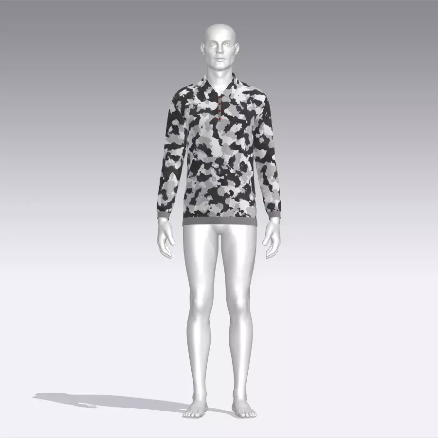 Sweater - Jumper - Soldier Low-poly 3D model_0