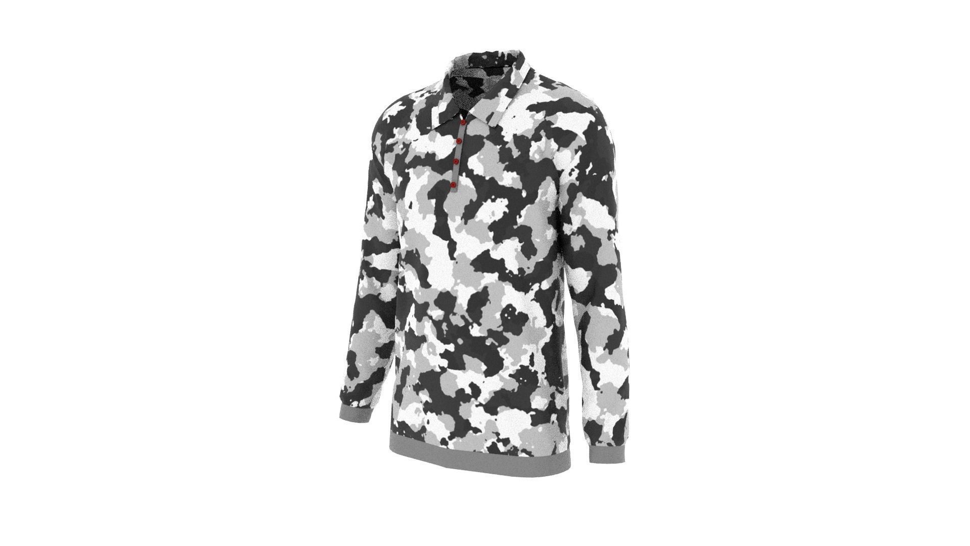 Sweater - Jumper - Soldier Low-poly 3D model_2