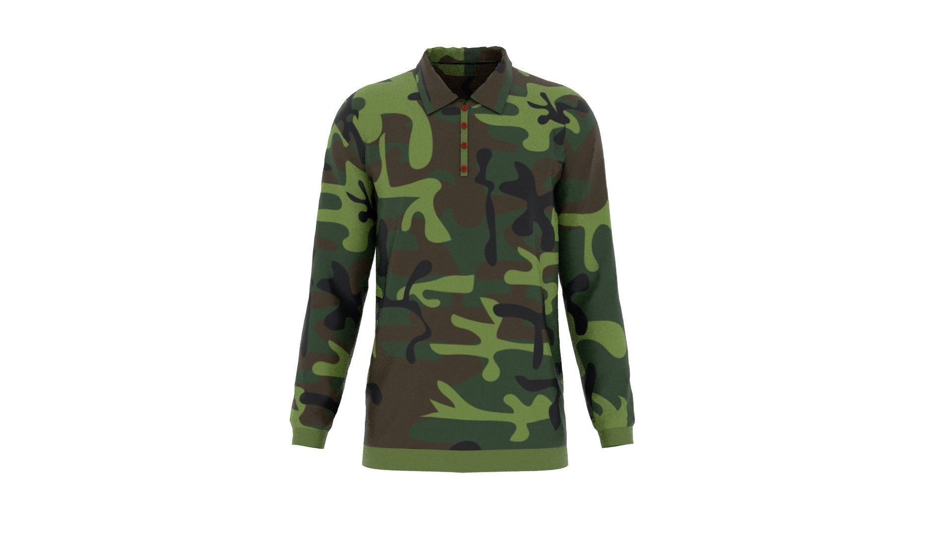 Sweater - Jumper - Soldier Low-poly 3D model_1