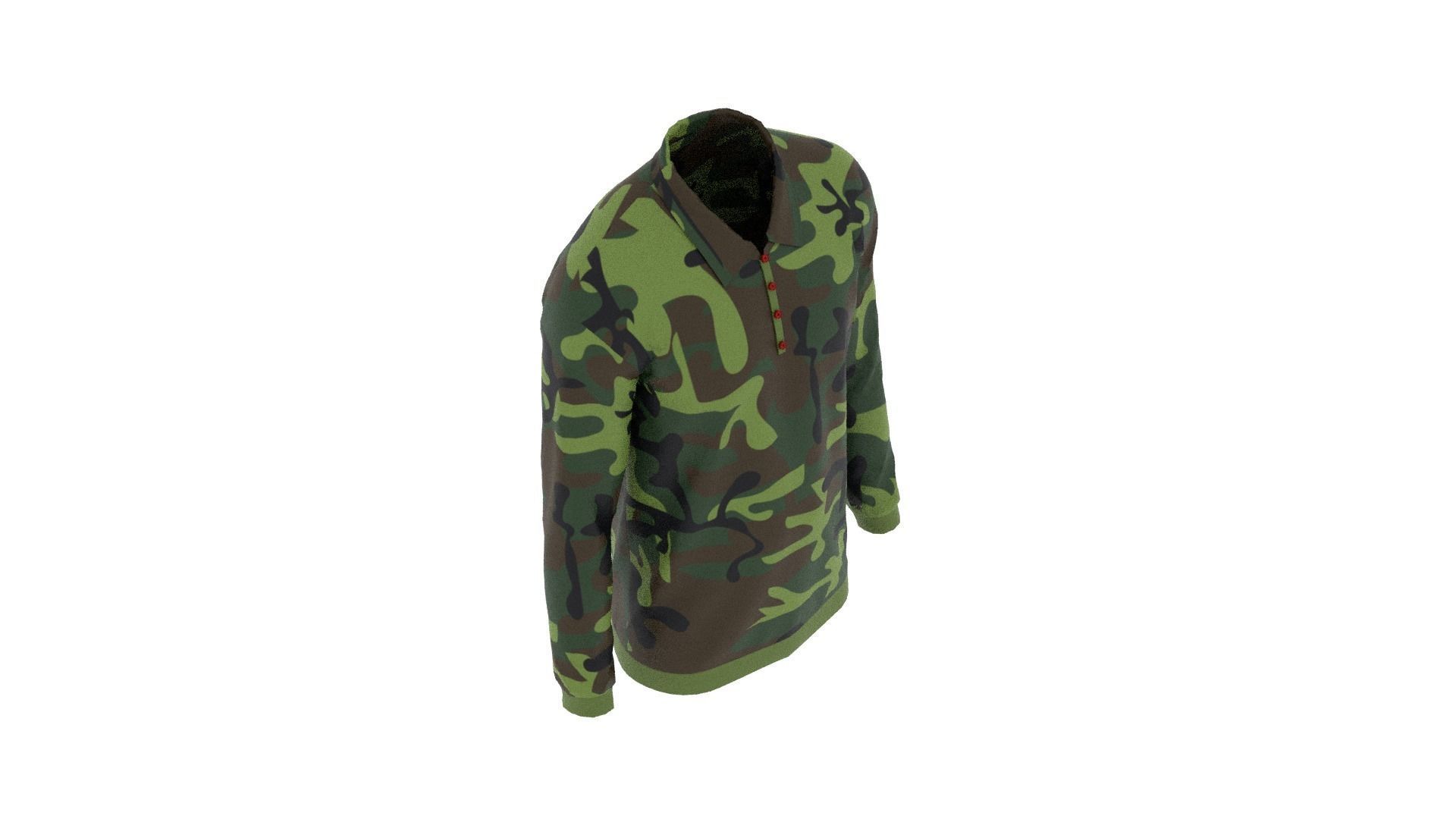 Sweater - Jumper - Soldier Low-poly 3D model_7