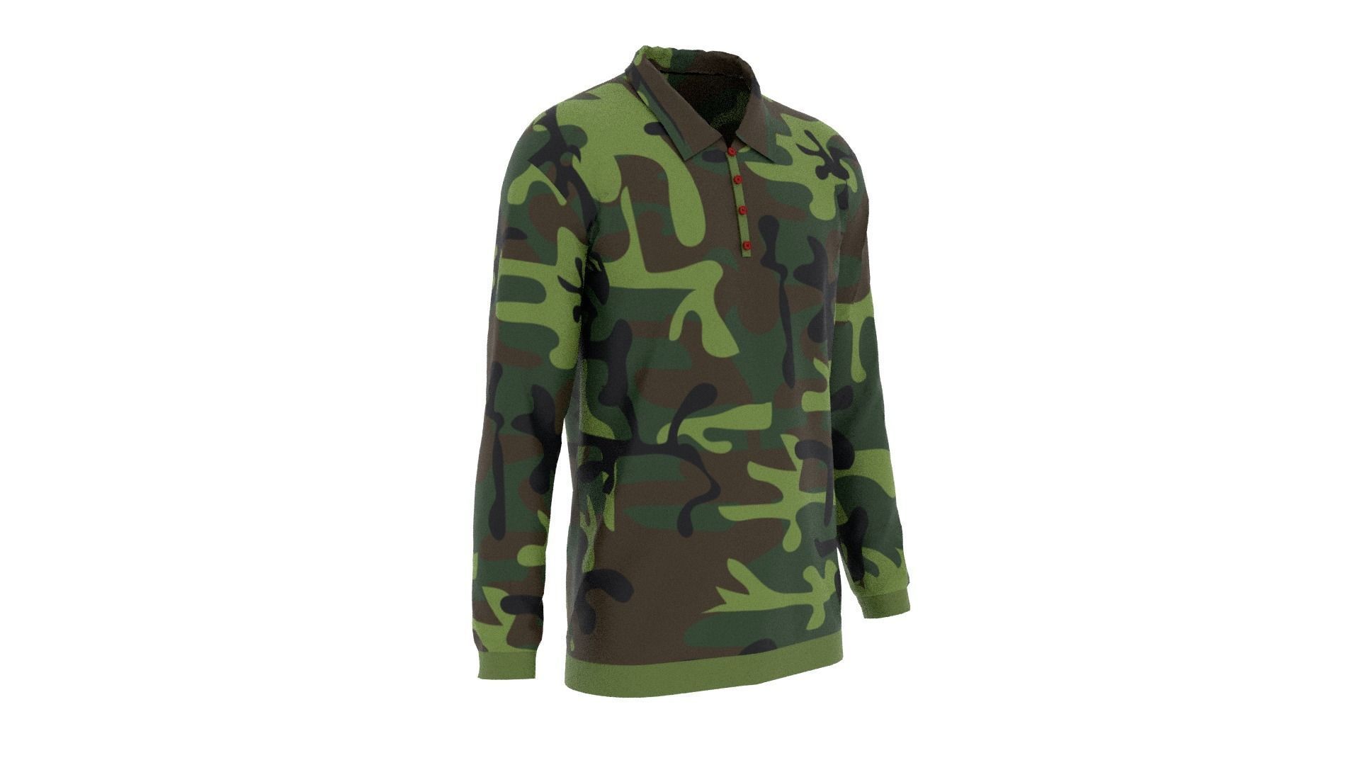 Sweater - Jumper - Soldier Low-poly 3D model_3