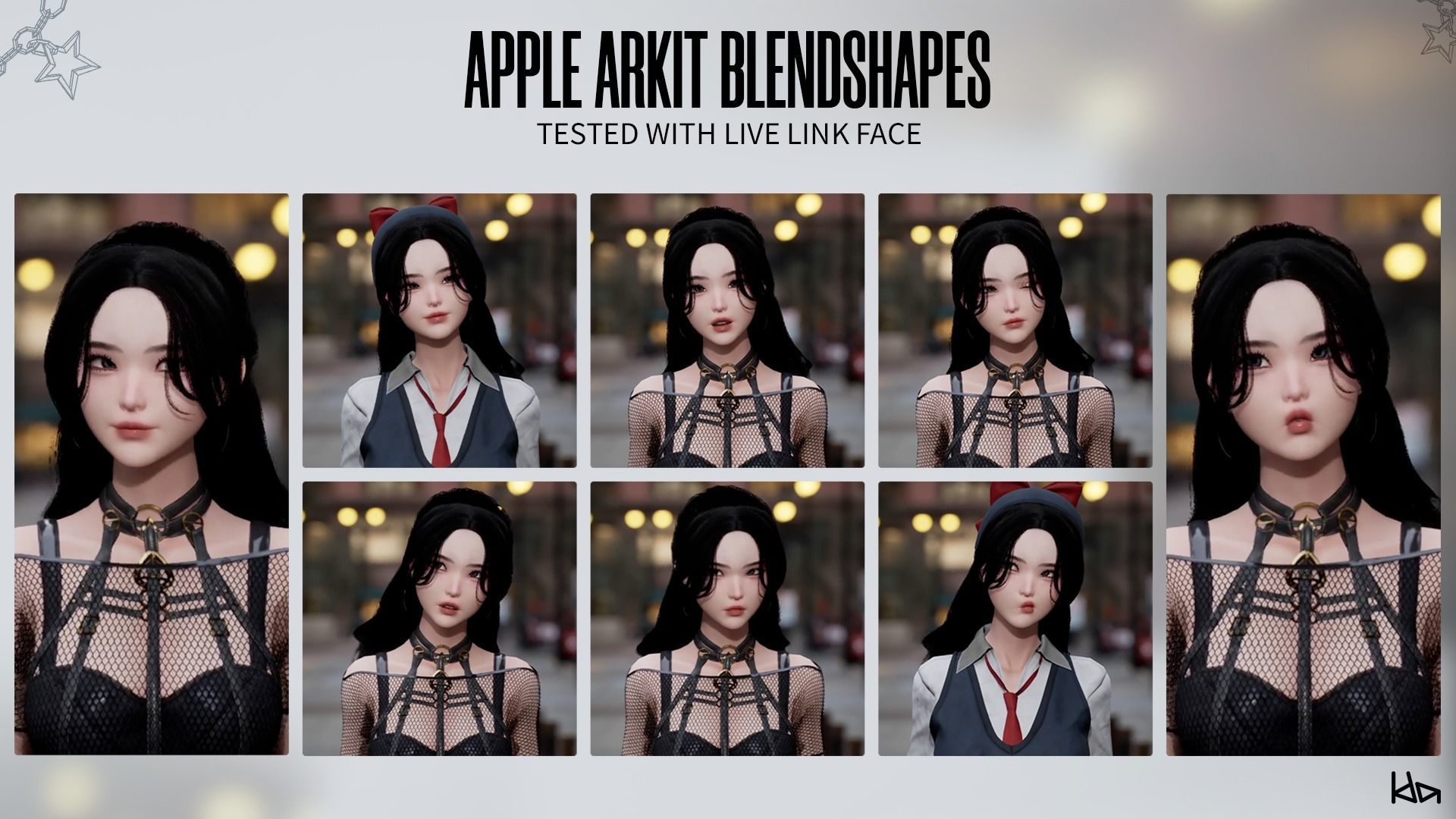 K-POP SERIES Sun - Game Ready Low-poly 3D model_9