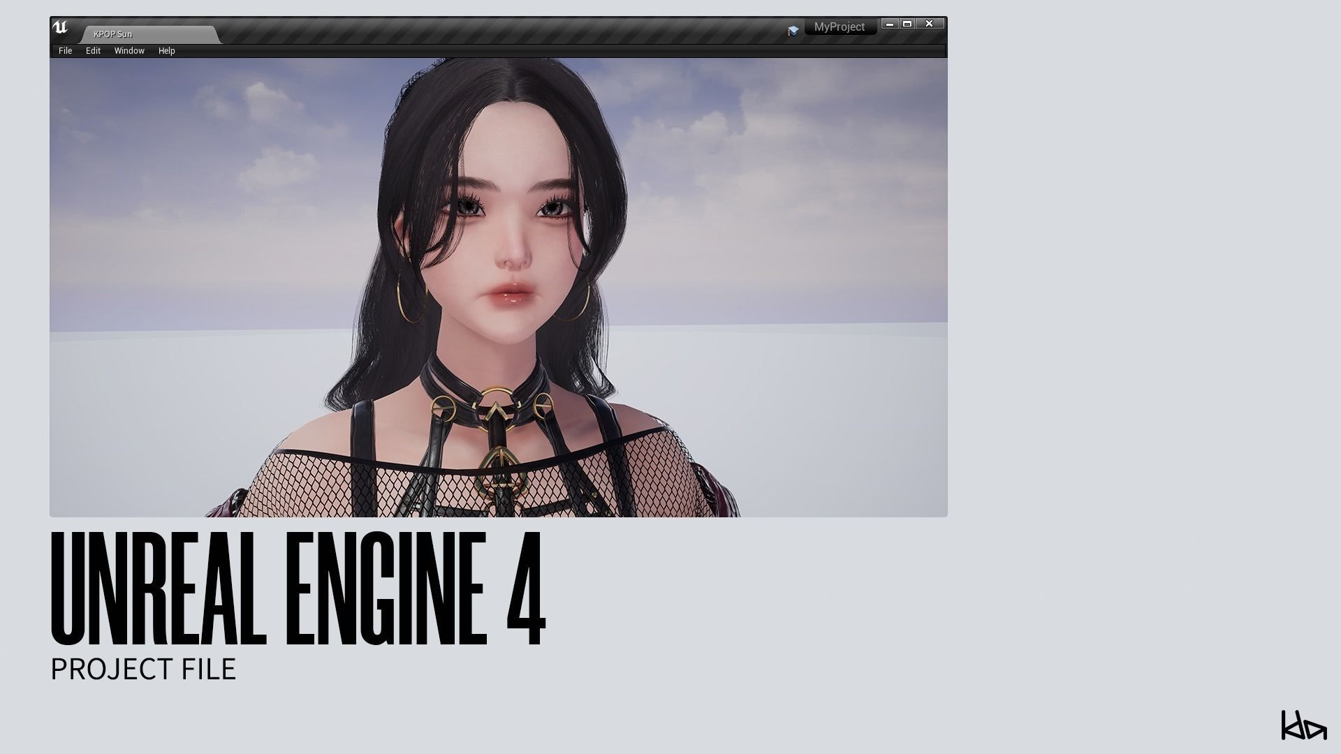 K-POP SERIES Sun - Game Ready Low-poly 3D model_27