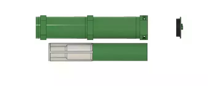 120mm tank shell transport case  3D print model