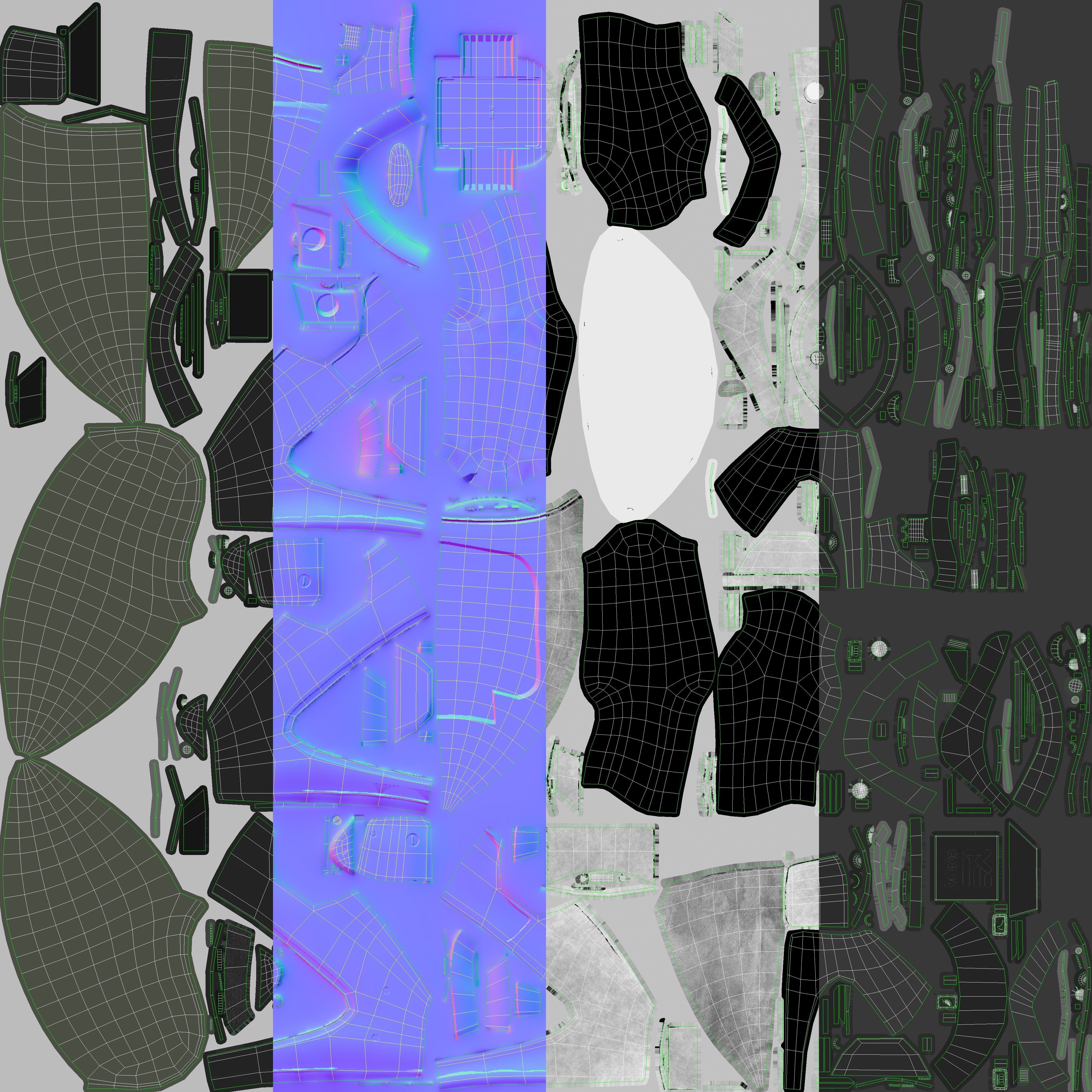 Bomb Suit EOD 9 Low-poly 3D model_29