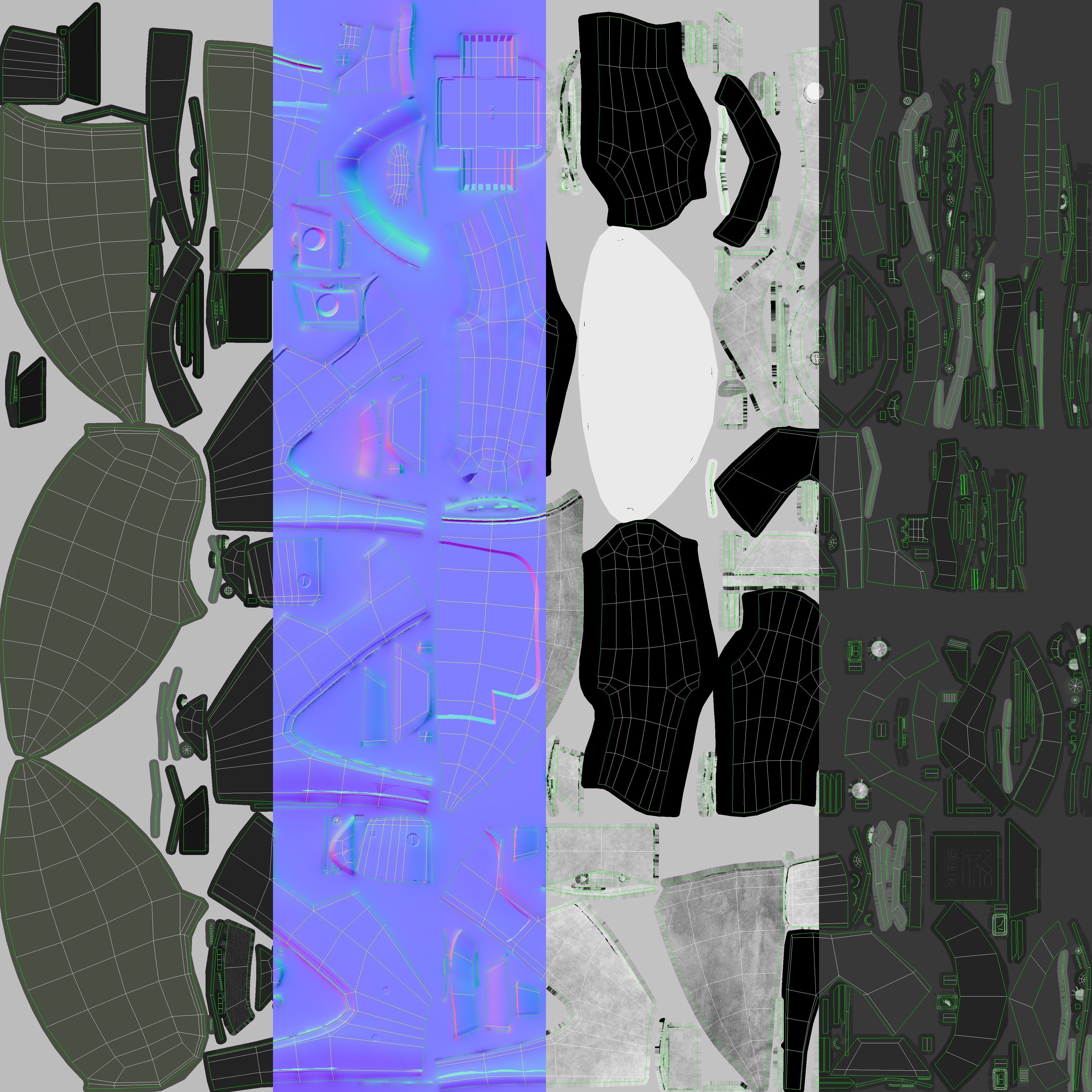 Bomb Suit EOD 9 Low-poly 3D model_30