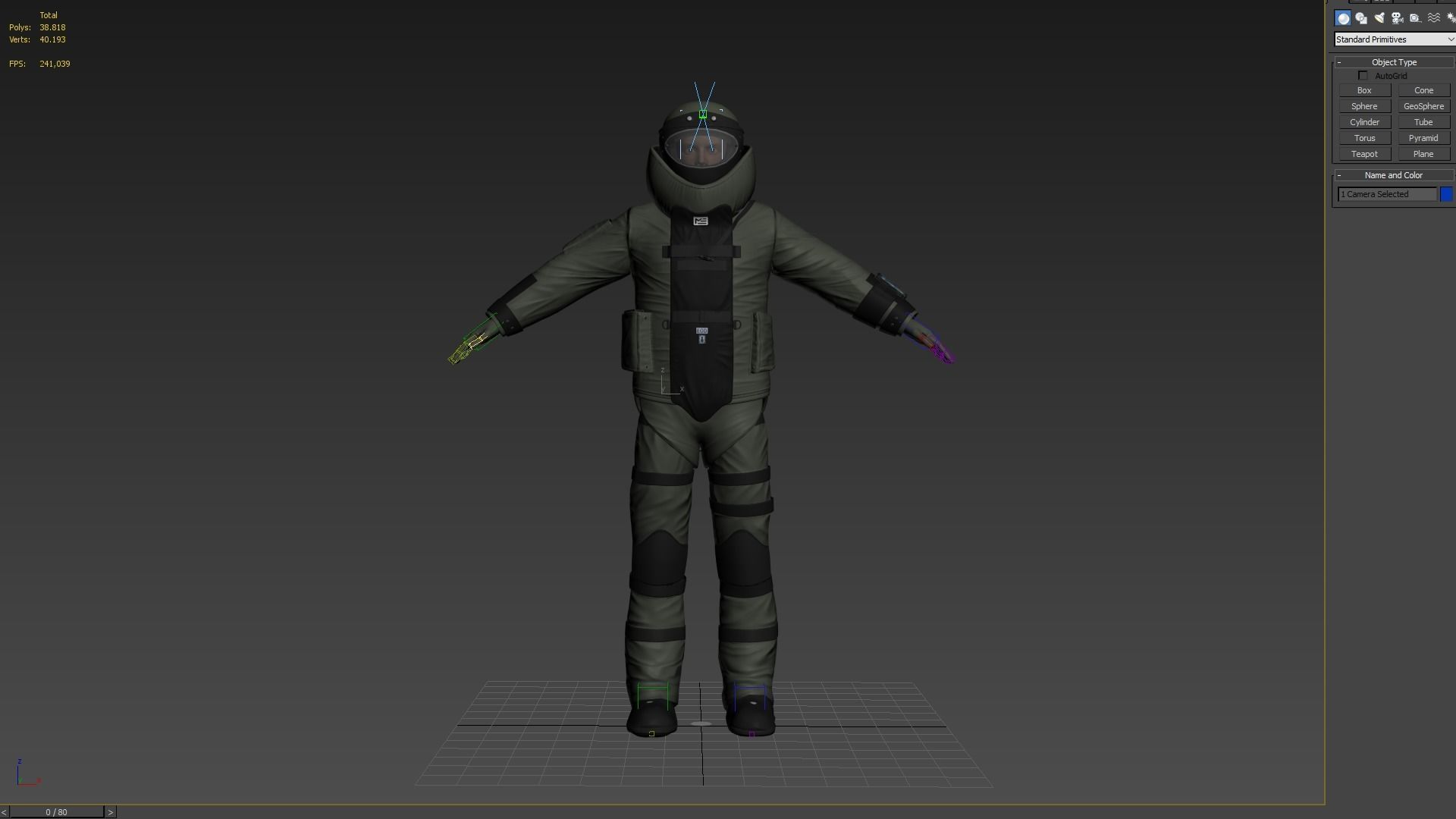 Bomb Suit EOD 9 Low-poly 3D model_16